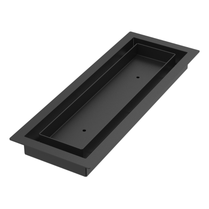 Black 4 x 10 floor-matching vent cover